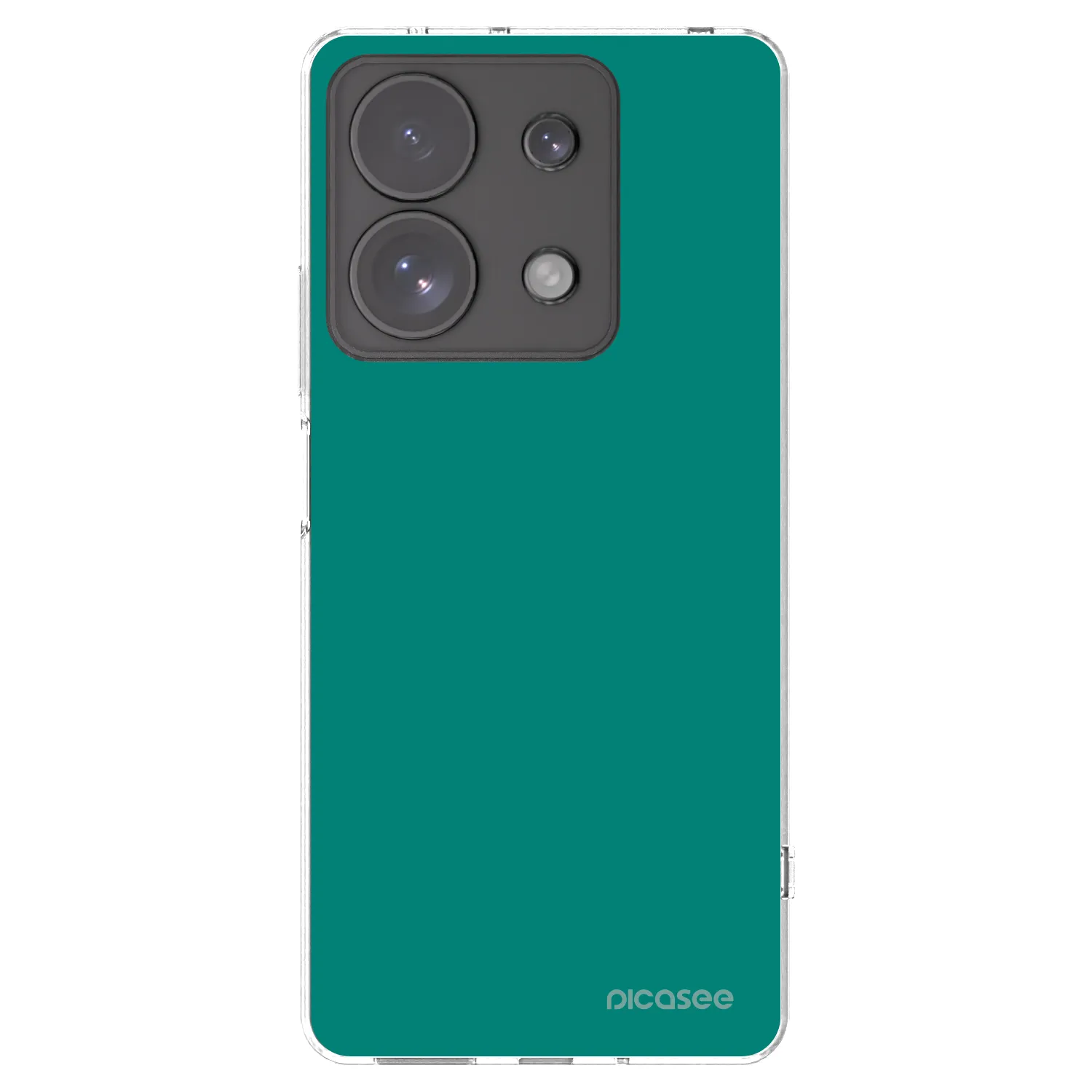 Picasee Xiaomi Redmi Note 13 Pro 4G Hülle - Transparentes Silikon - Emerald Mist