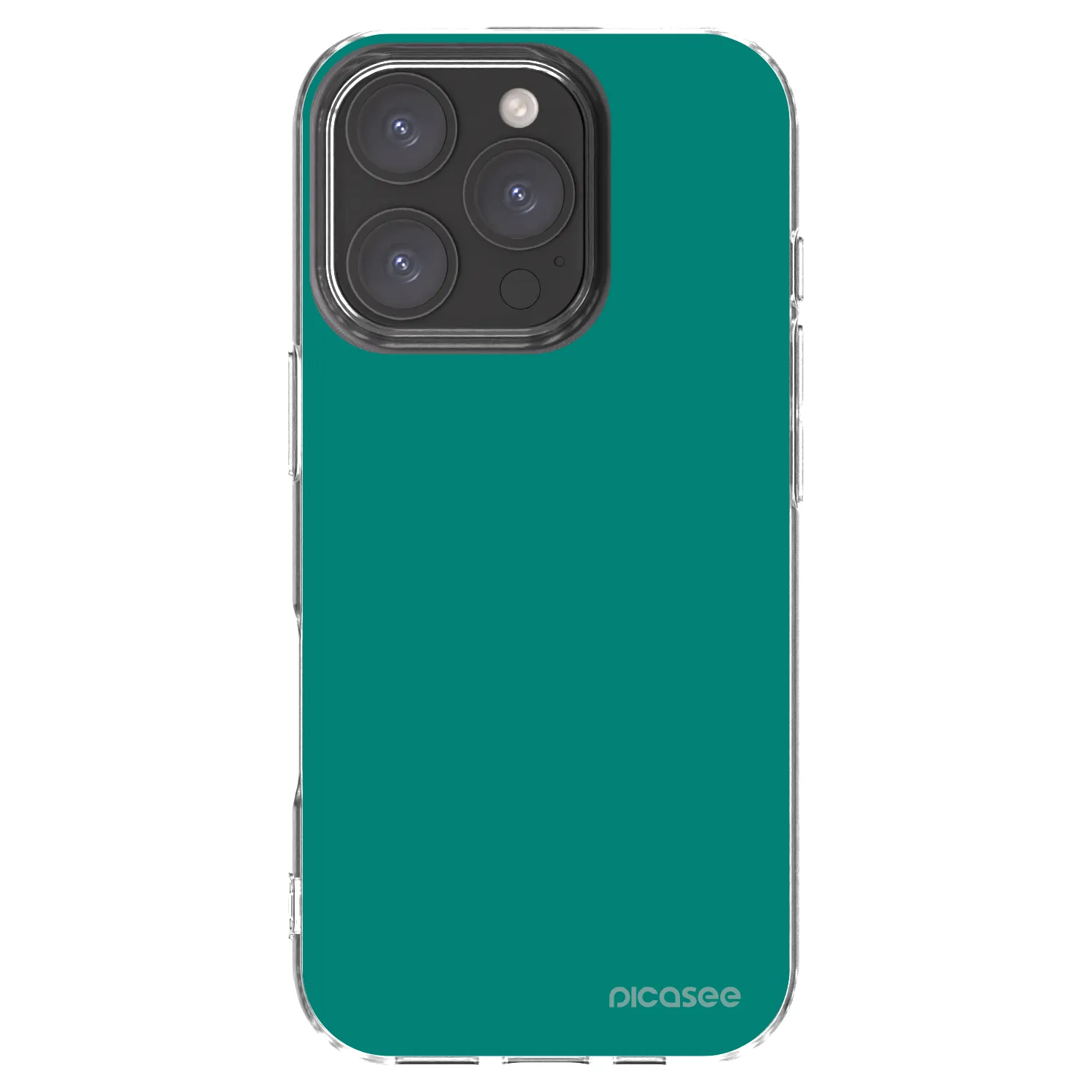 Picasee Apple iPhone 16 Pro Hülle - Transparentes Silikon - Emerald Mist
