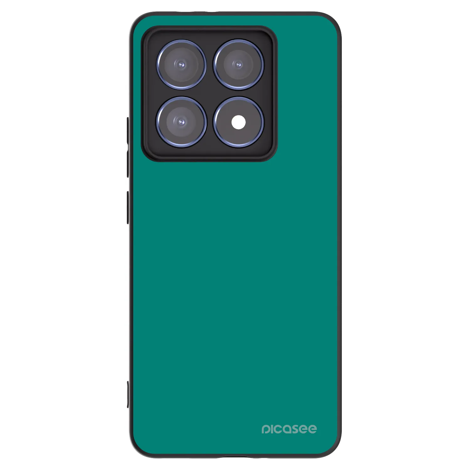 Picasee Xiaomi 14T Pro Hülle - Schwarzes Silikon - Emerald Mist