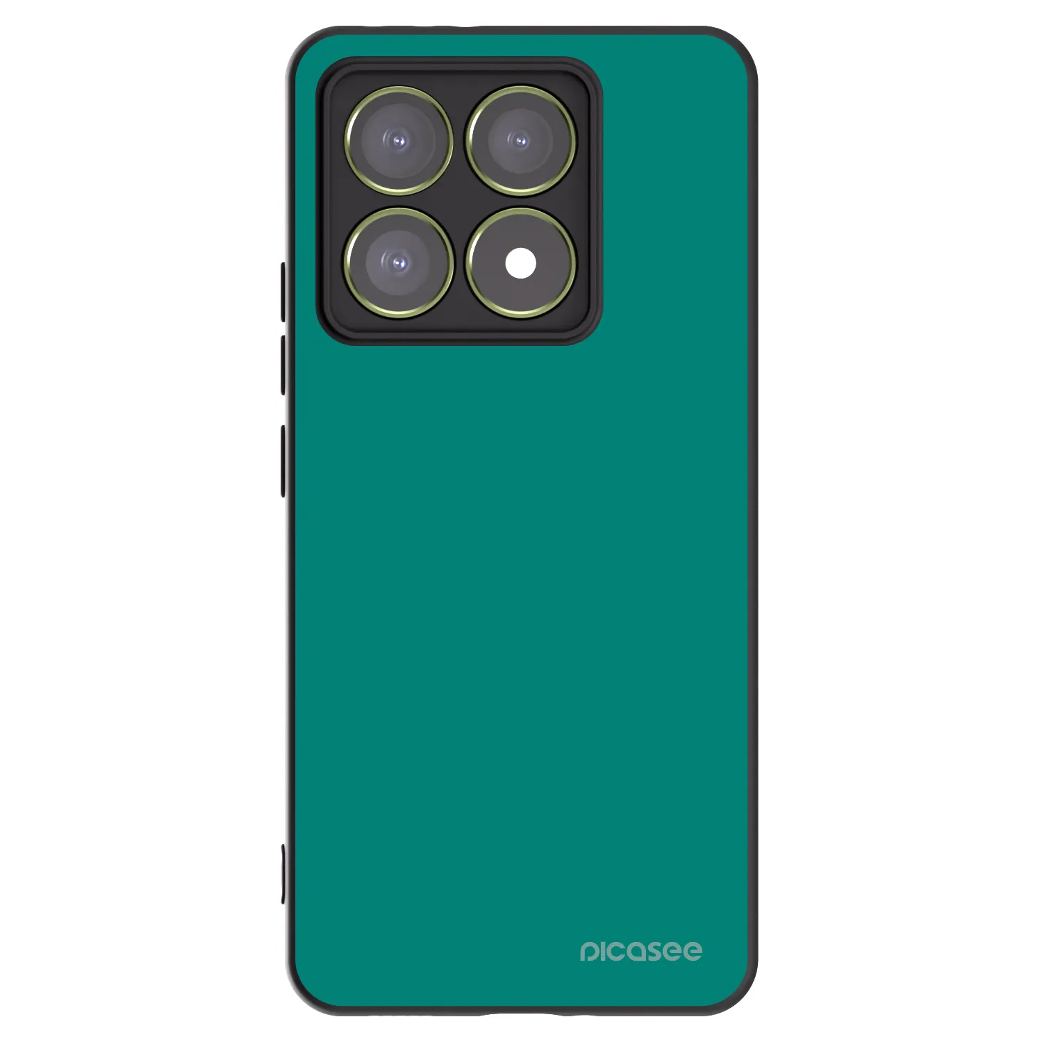 Picasee Xiaomi 14T Hülle - Schwarzes Silikon - Emerald Mist