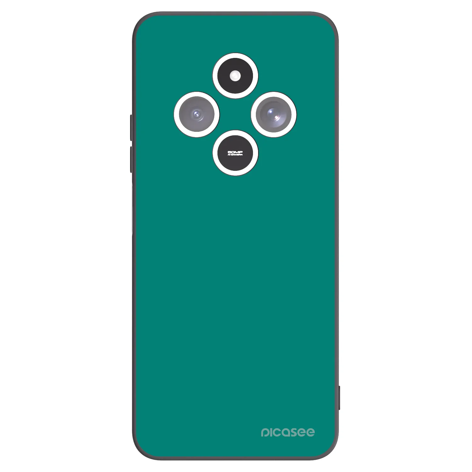 Picasee Xiaomi Redmi 14C Hülle - Schwarzes Silikon - Emerald Mist