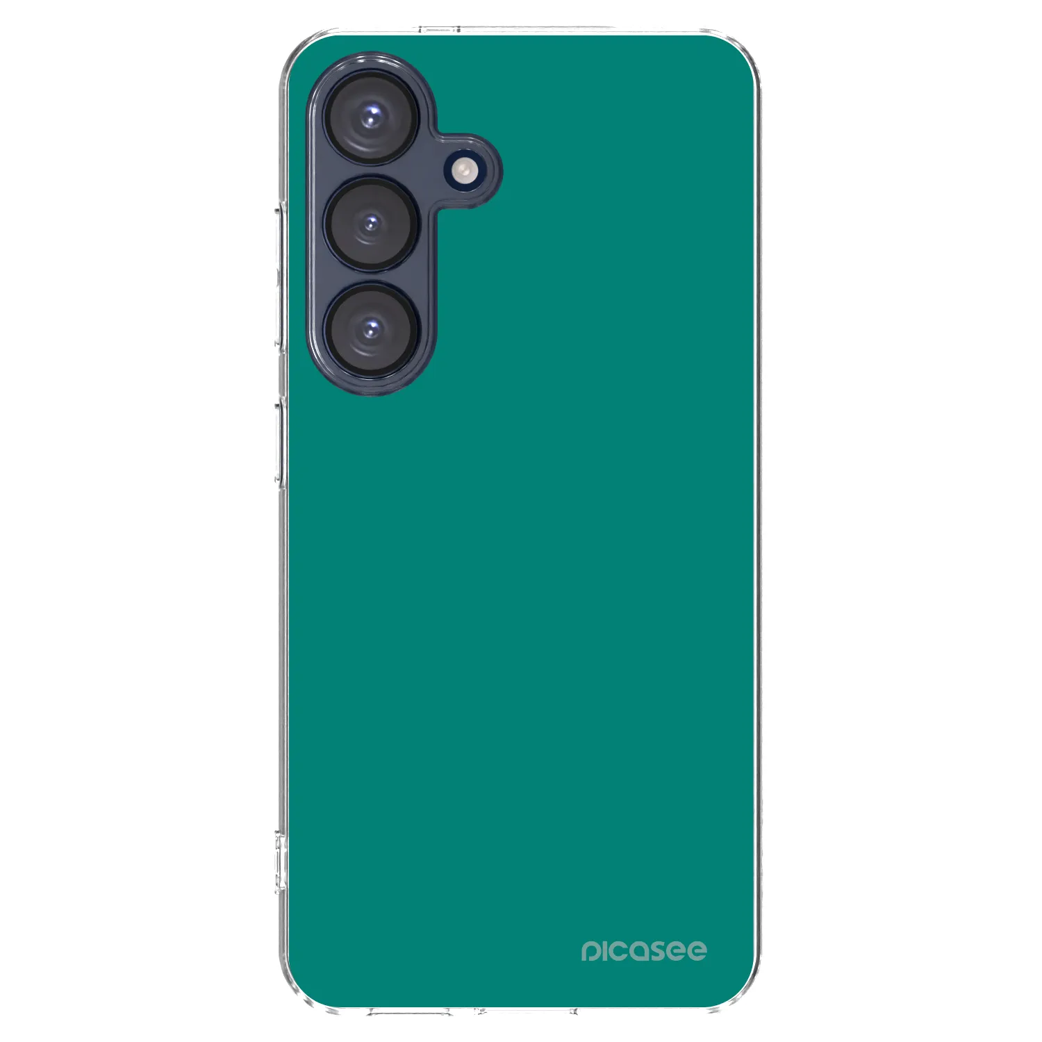 Picasee Samsung Galaxy S25 5G Hülle - Transparentes Silikon - Emerald Mist
