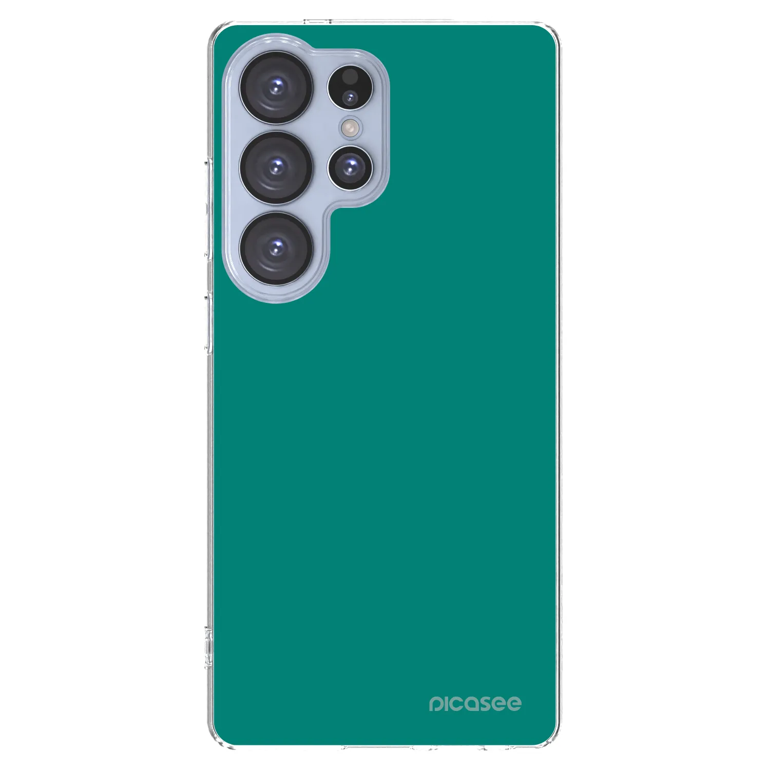 Picasee Samsung Galaxy S25 Ultra 5G Hülle - Transparentes Silikon - Emerald Mist