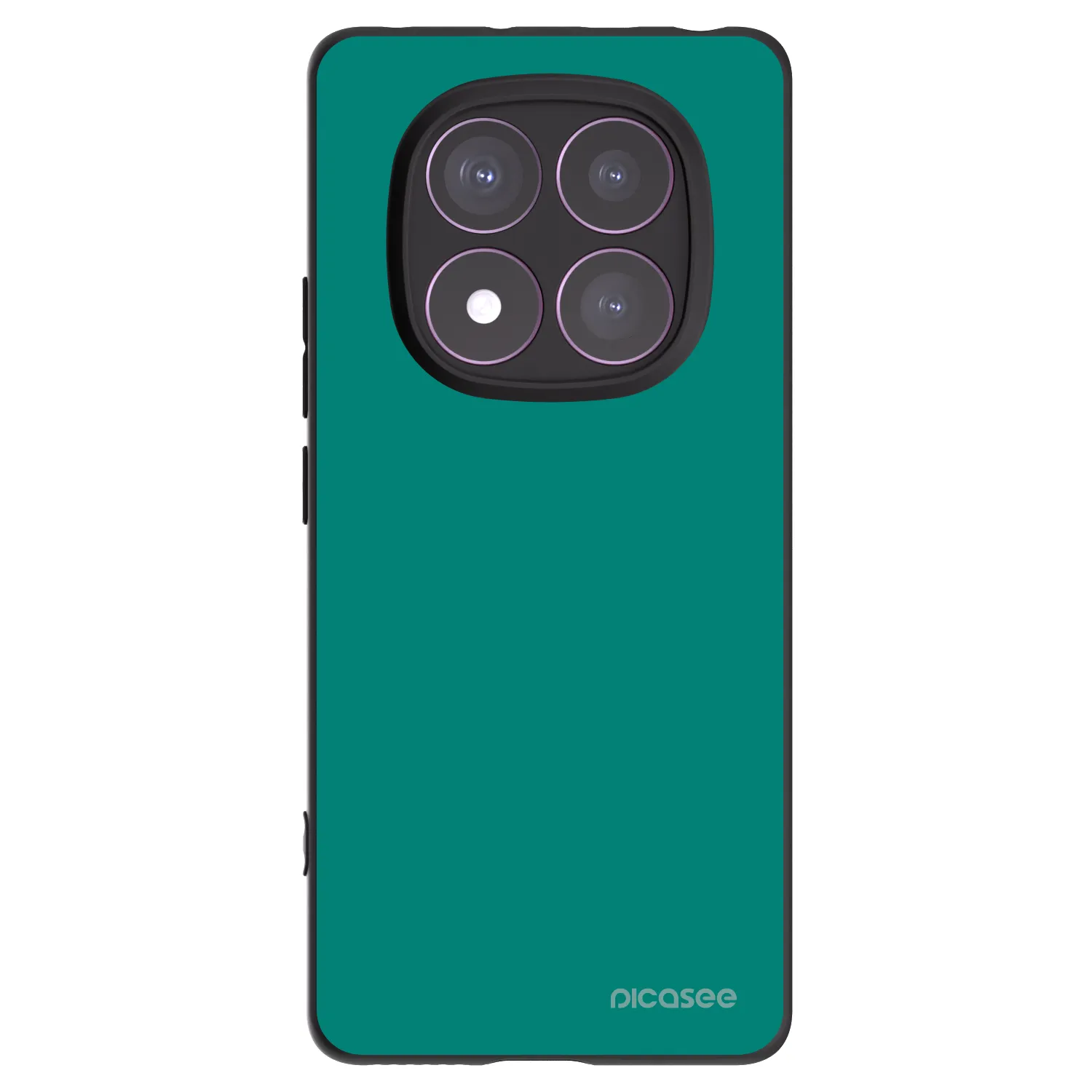 Picasee Xiaomi Redmi Note 14 Pro 4G Hülle - Schwarzes Silikon - Emerald Mist