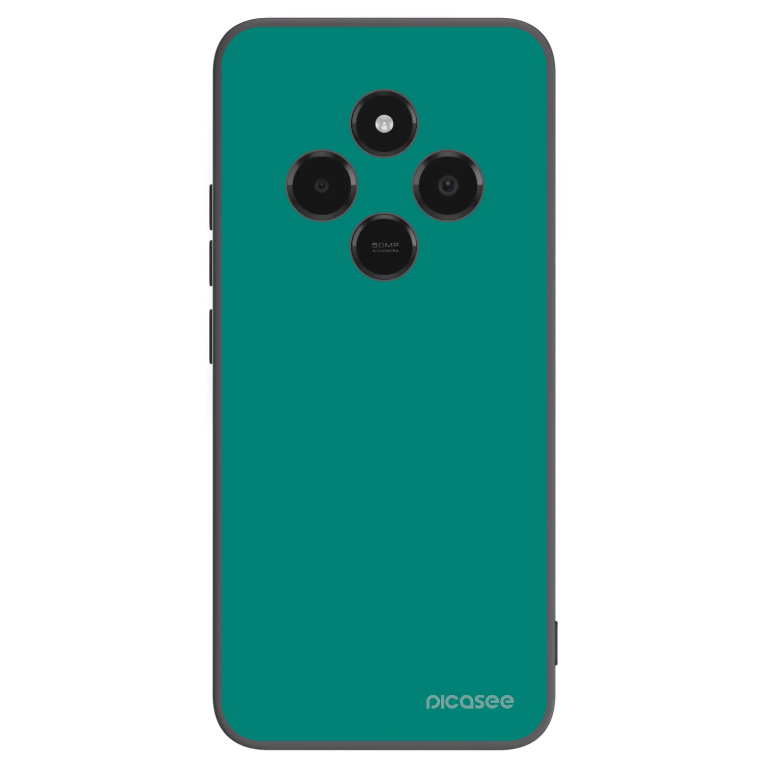 Picasee Xiaomi Poco C75 Hülle - Schwarzes Silikon - Emerald Mist