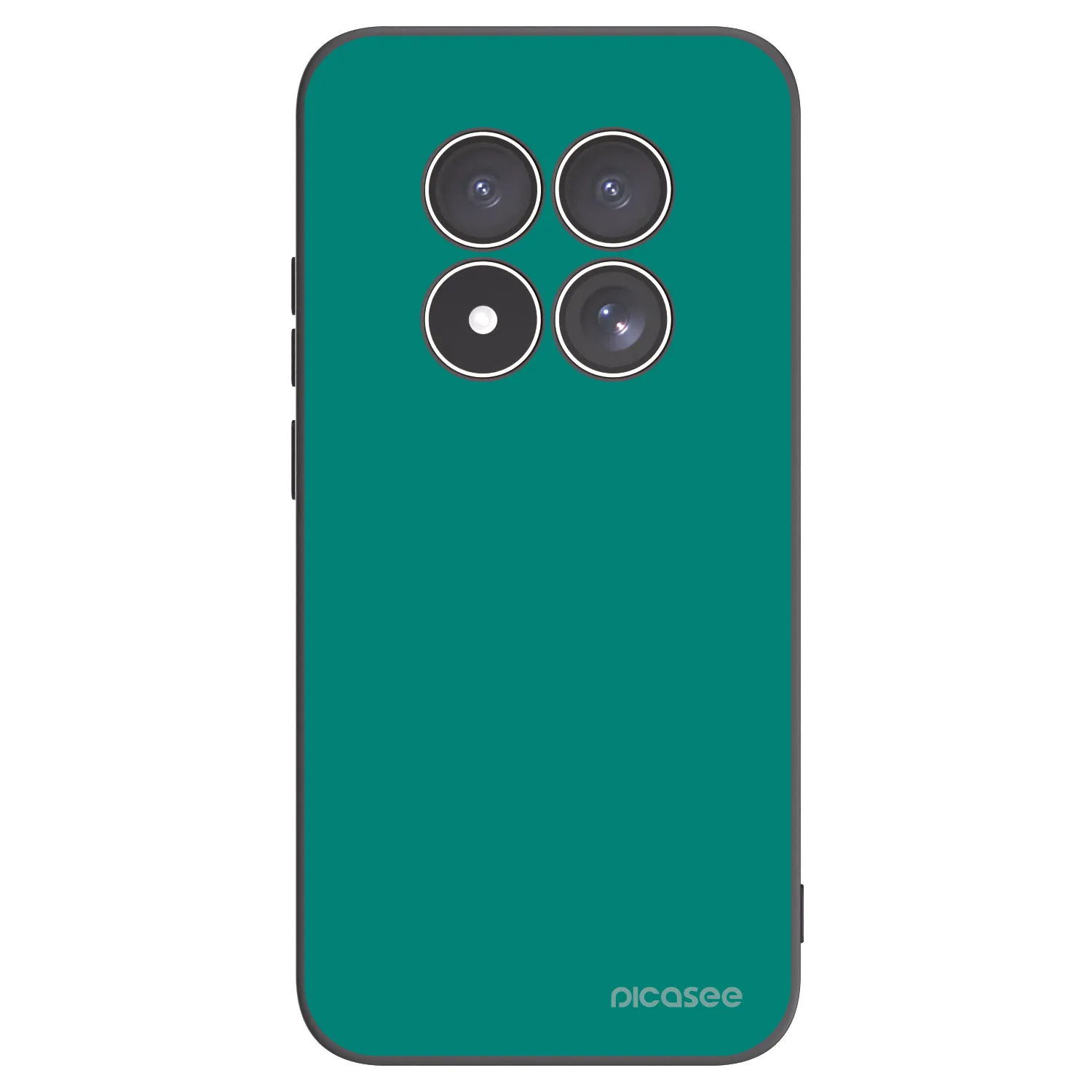 Picasee Xiaomi Redmi Note 15 Pro 4G Hülle - Schwarzes Silikon - Emerald Mist