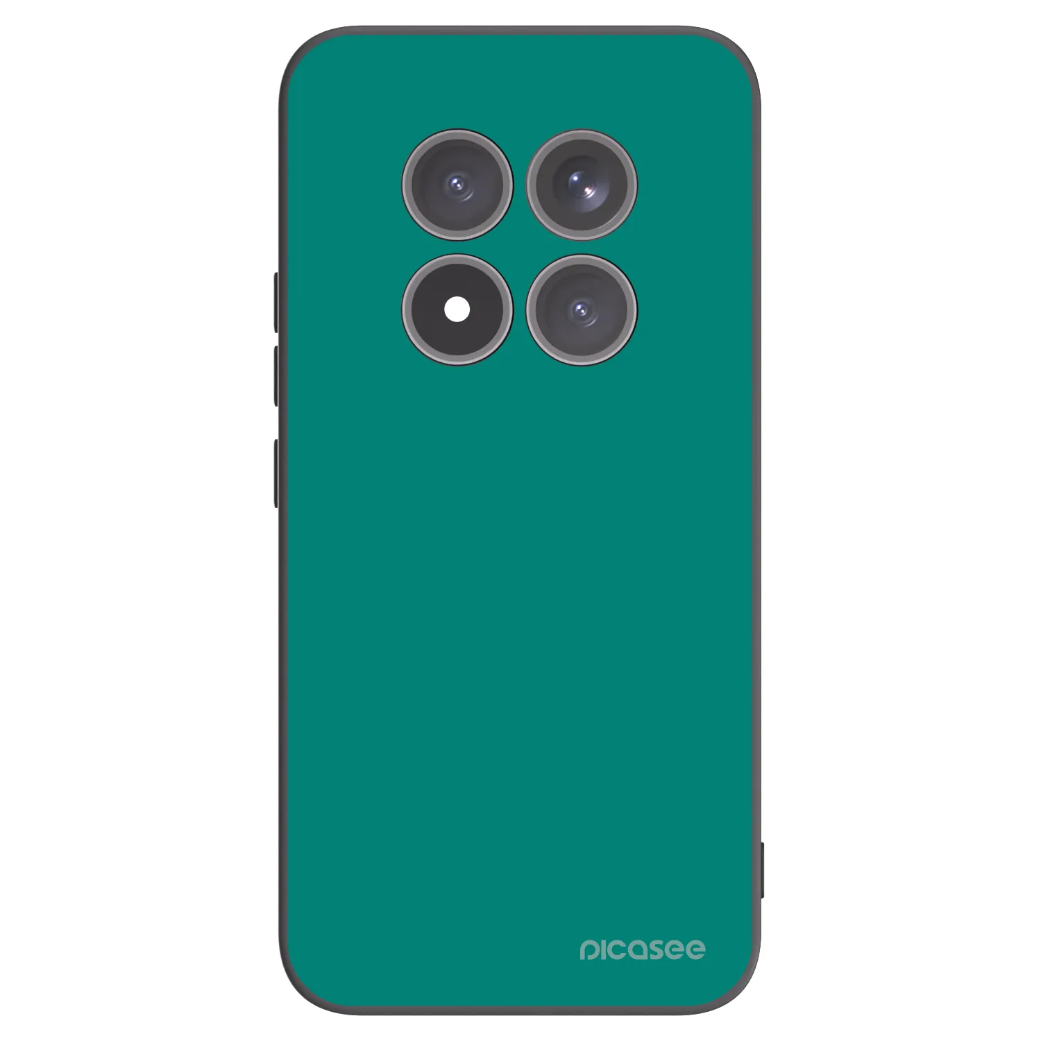 Picasee Xiaomi Redmi Note 15 Pro+ Hülle - Schwarzes Silikon - Emerald Mist