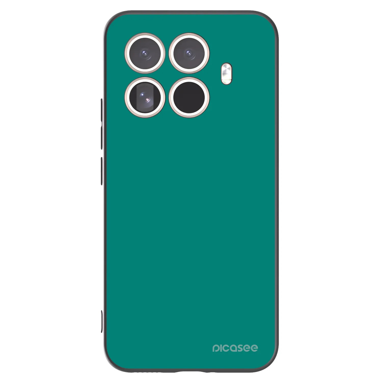 Picasee Xiaomi 15T Pro Hülle - Schwarzes Silikon - Emerald Mist