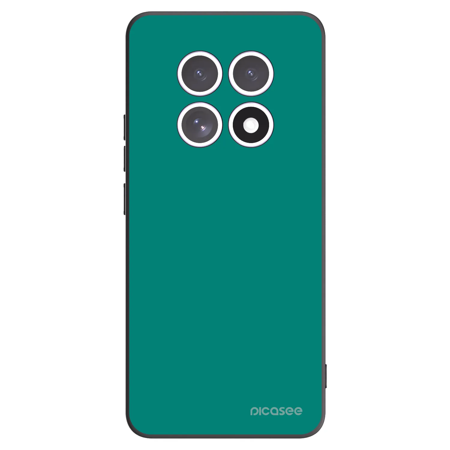 Picasee Xiaomi Redmi Note 15 Hülle - Schwarzes Silikon - Emerald Mist