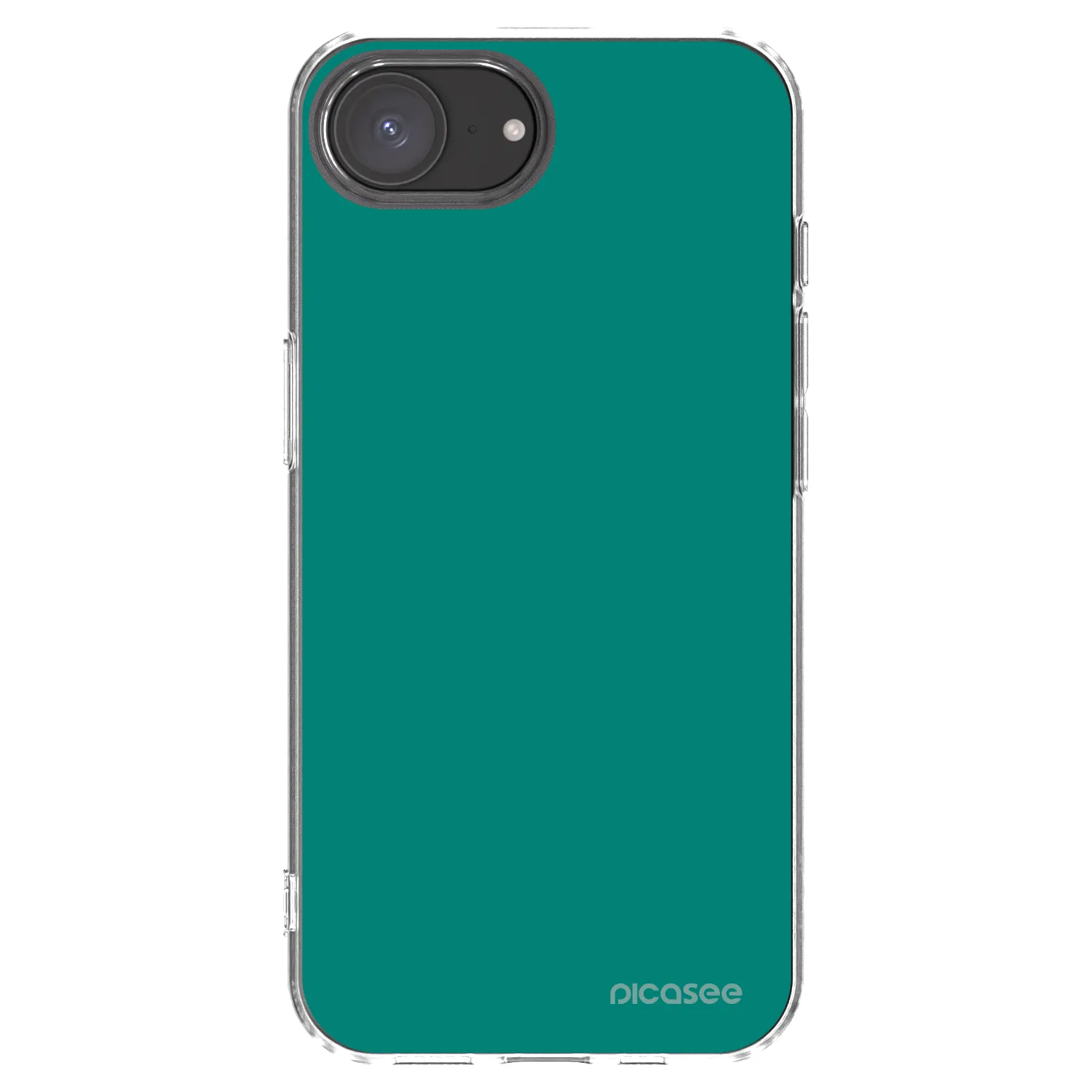 Picasee Apple iPhone 17e Hülle - Transparentes Silikon - Emerald Mist