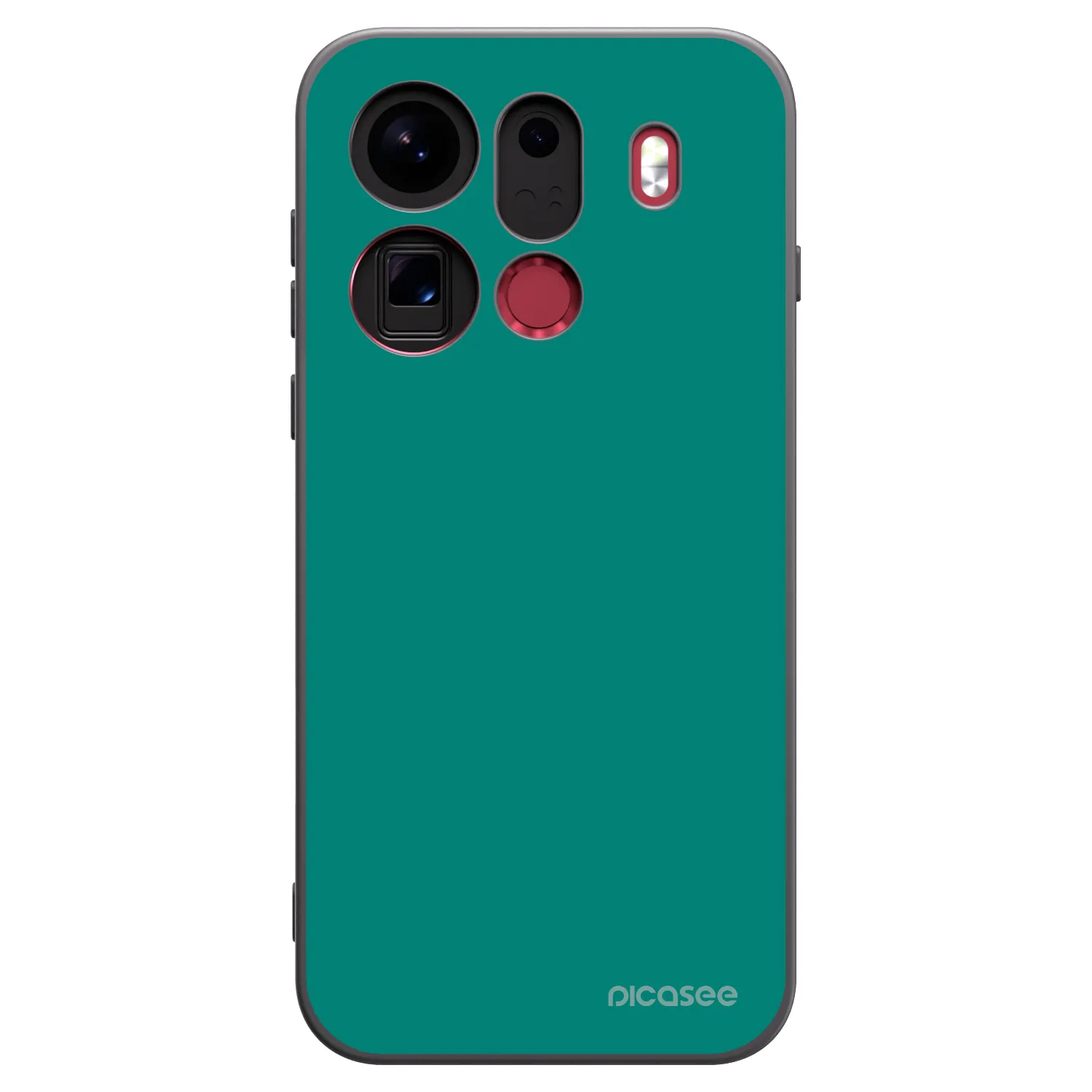Picasee OPPO Find X9 Pro Hülle - Schwarzes Silikon - Emerald Mist