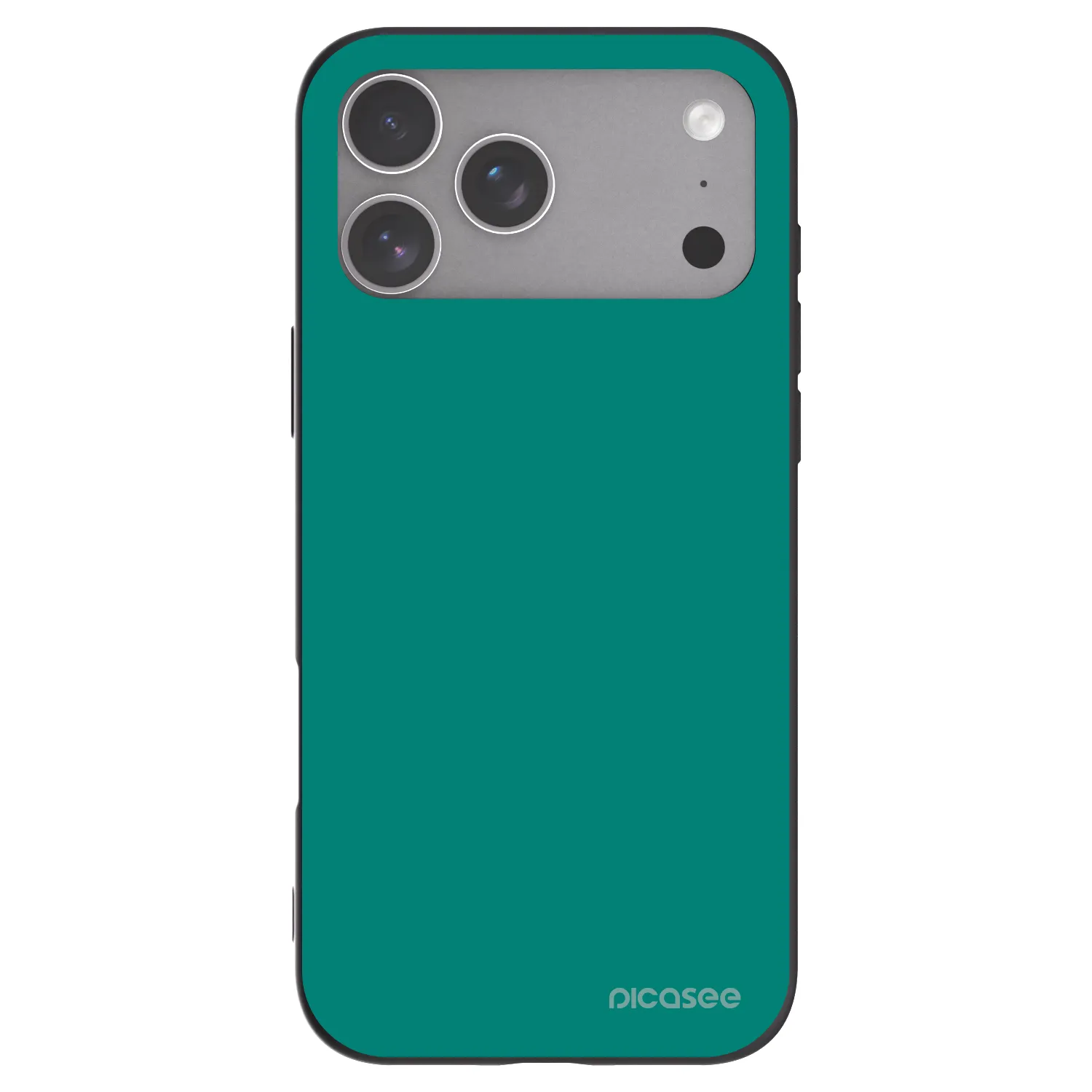 Picasee Apple iPhone 18 Pro Max Hülle - Schwarzes Silikon - Emerald Mist