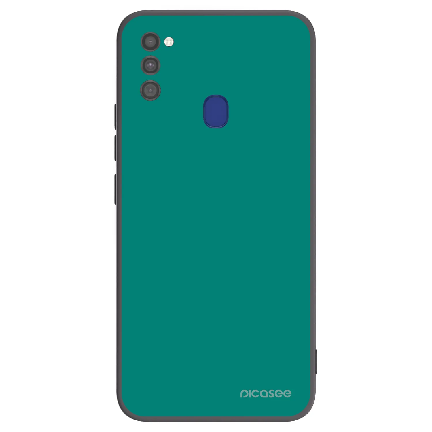 Picasee Samsung Galaxy M21 M215F Hülle - Schwarzes Silikon - Emerald Mist