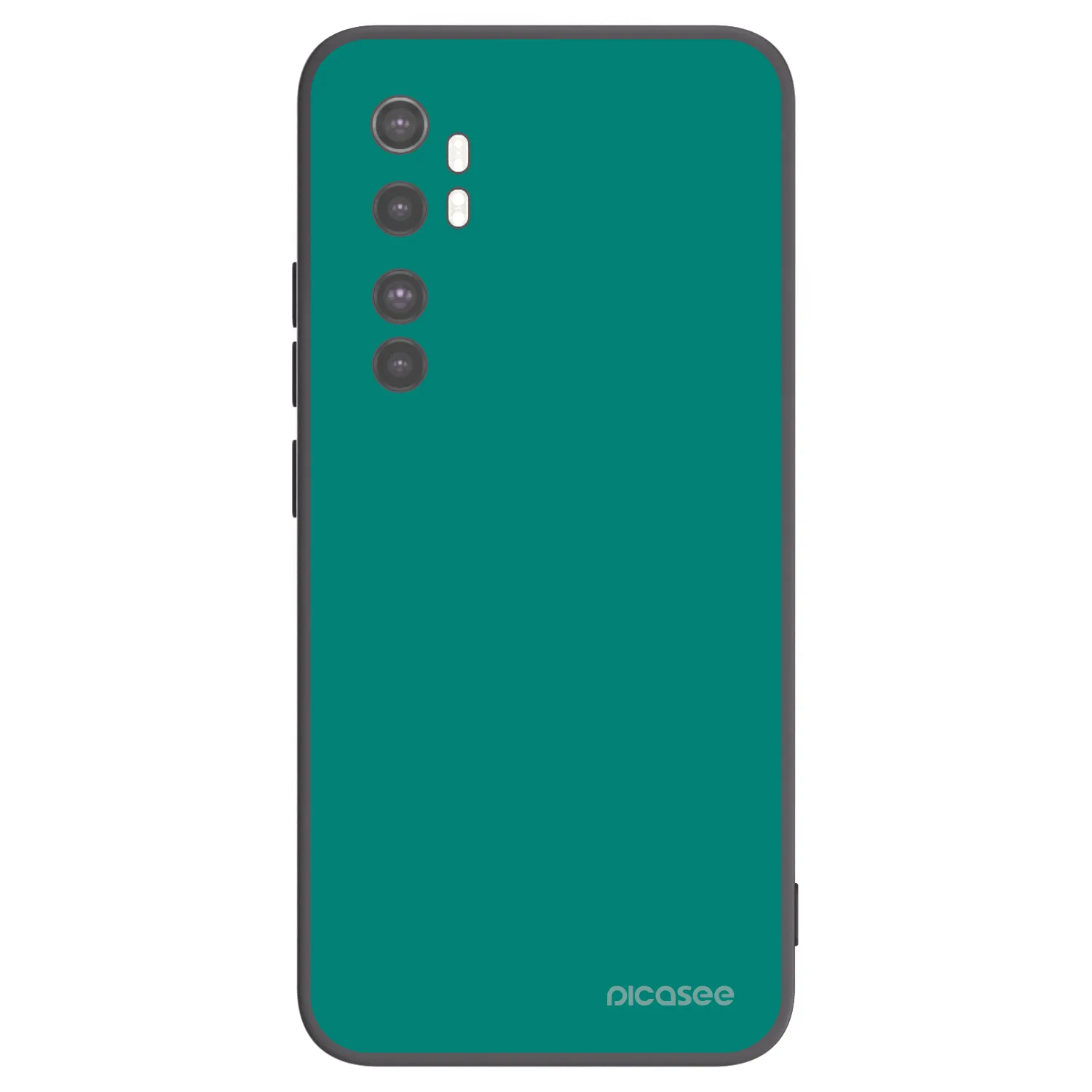 Picasee Xiaomi Mi Note 10 Lite Hülle - Schwarzes Silikon - Emerald Mist