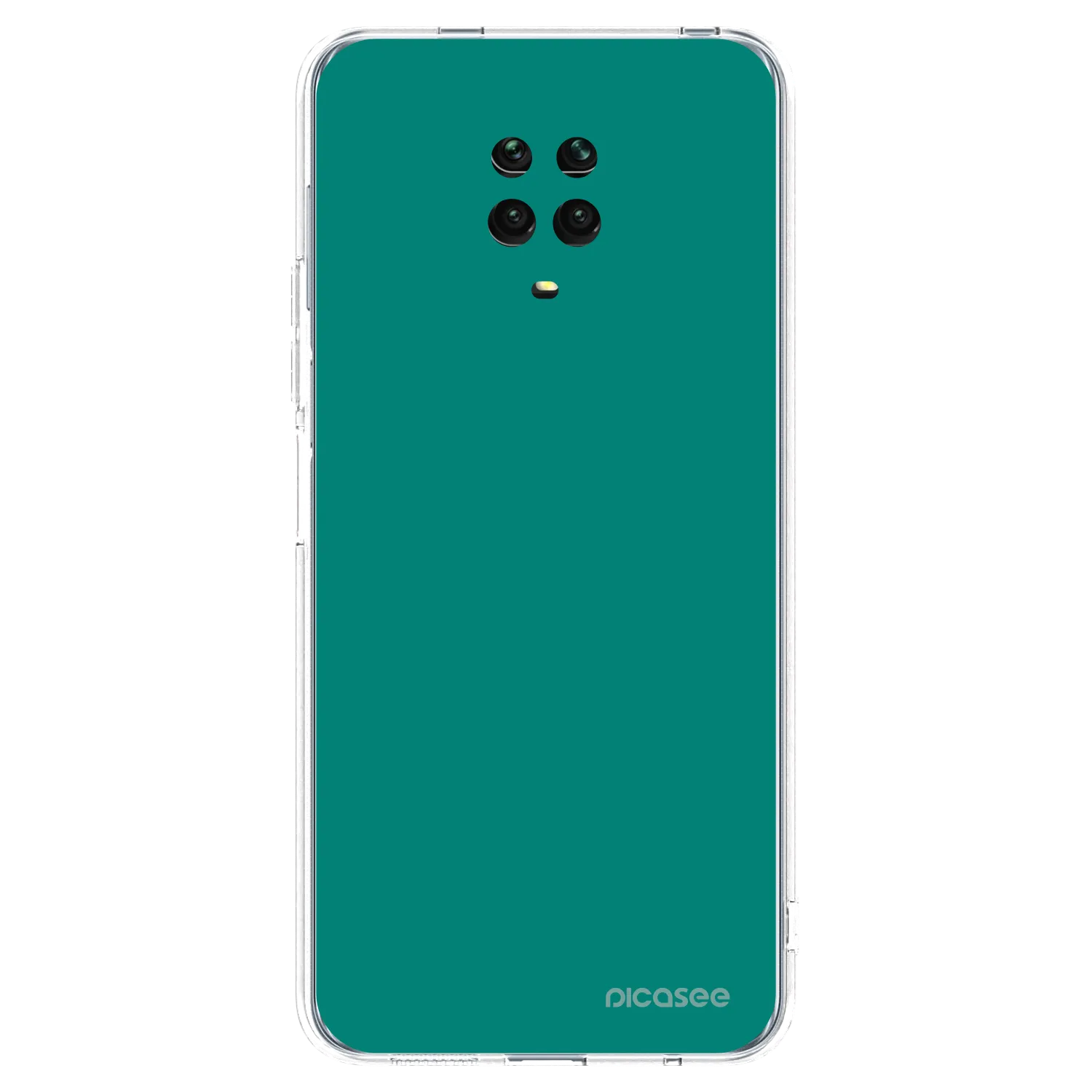 Picasee Xiaomi Redmi Note 9S Hülle - Transparentes Silikon - Emerald Mist