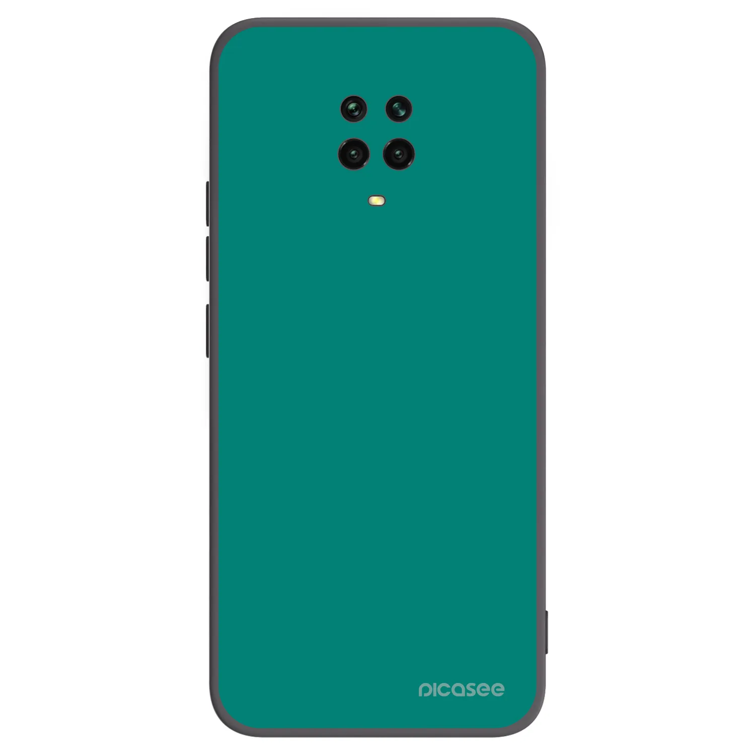 Picasee Xiaomi Redmi Note 9S Hülle - Schwarzes Silikon - Emerald Mist