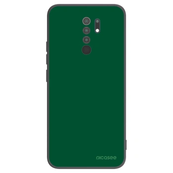 Picasee Xiaomi Redmi 9 Hülle - Schwarzes Silikon - Green Gleam