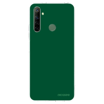Picasee Realme 5 Hülle - Transparentes Silikon - Green Gleam