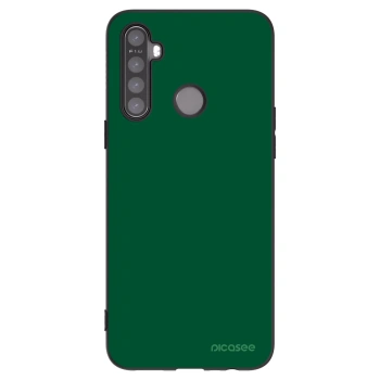Picasee Realme 5 Hülle - Schwarzes Silikon - Green Gleam