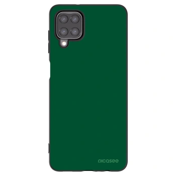 Picasee Samsung Galaxy A12 A125F Hülle - Schwarzes Silikon - Green Gleam