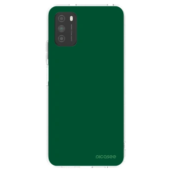 Picasee Xiaomi Poco M3 Hülle - Transparentes Silikon - Green Gleam