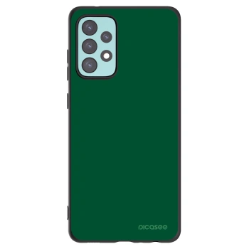Picasee Samsung Galaxy A72 A725F Hülle - Schwarzes Silikon - Green Gleam