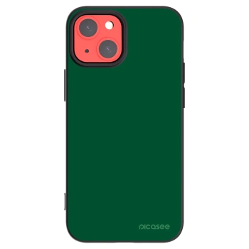 Picasee Apple iPhone 13 mini Hülle - Schwarzes Silikon - Green Gleam