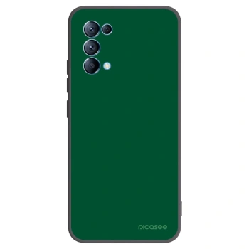 Picasee OPPO Reno 5 5G Hülle - Schwarzes Silikon - Green Gleam
