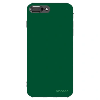 Picasee Apple iPhone 8 Plus Hülle - Transparentes Silikon - Green Gleam