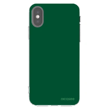 Picasee Apple iPhone X/XS Hülle - Transparentes Silikon - Green Gleam