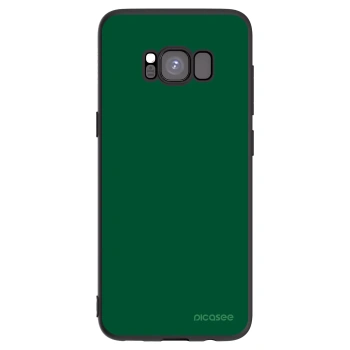 Picasee Samsung Galaxy S8 G950F Hülle - Schwarzes Silikon - Green Gleam