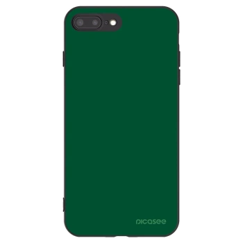 Picasee Apple iPhone 8 Plus Hülle - Schwarzes Silikon - Green Gleam