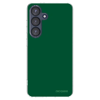 Picasee Samsung Galaxy S25 5G Hülle - Transparentes Silikon - Green Gleam