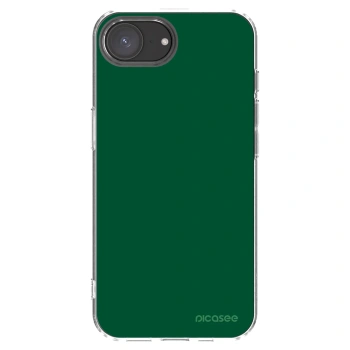 Picasee Apple iPhone 17e Hülle - Transparentes Silikon - Green Gleam