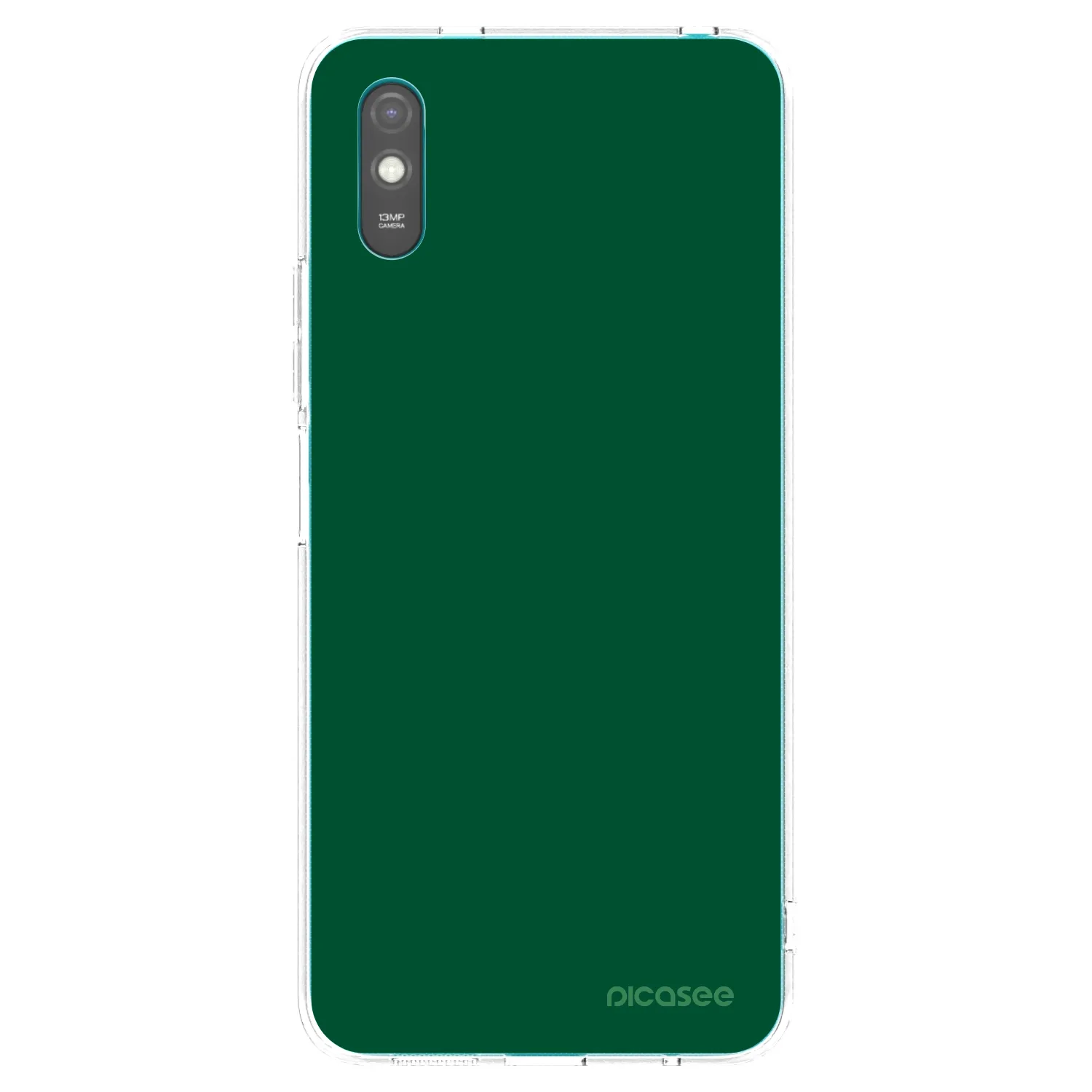 Picasee Xiaomi Redmi 9A Hülle - Transparentes Silikon - Green Gleam