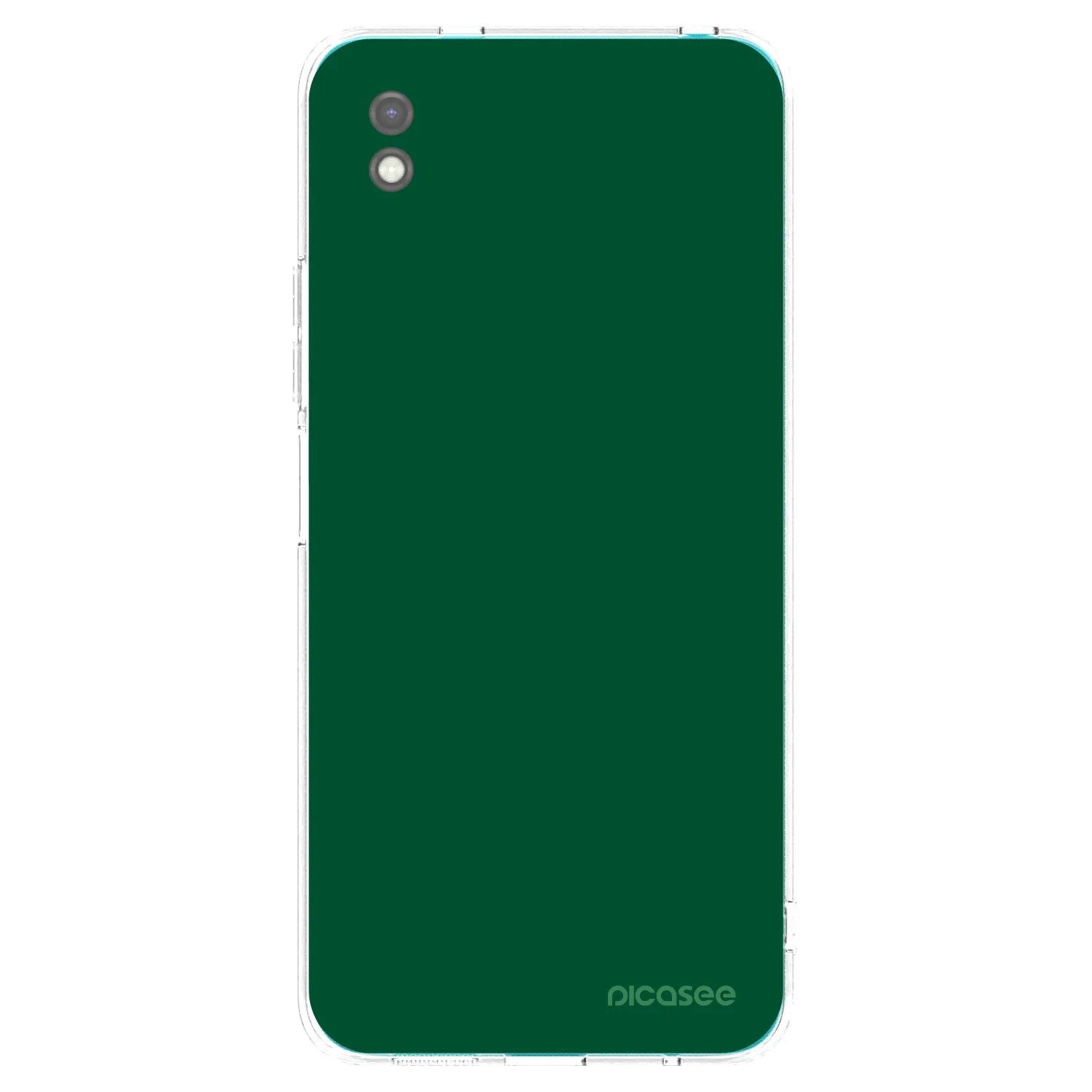 Picasee Xiaomi Redmi 9A Hülle - Schwarzes Silikon - Green Gleam