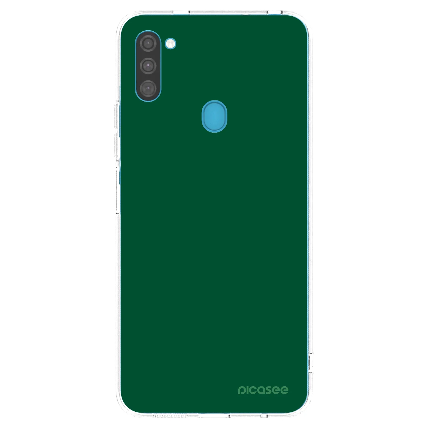 Picasee Samsung Galaxy M11 Hülle - Transparentes Silikon - Green Gleam