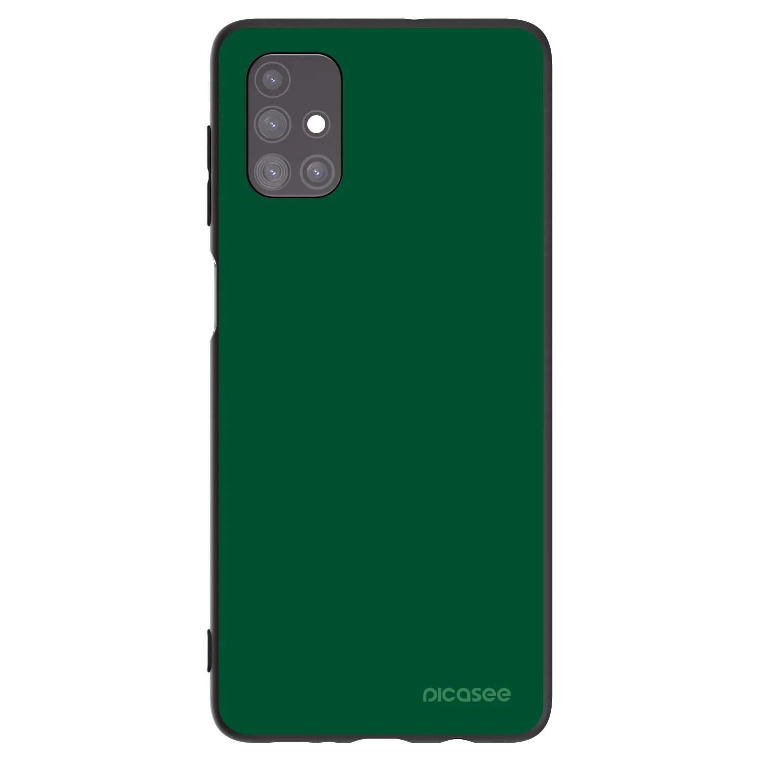 Picasee Samsung Galaxy M51 M515F Hülle - Schwarzes Silikon - Green Gleam