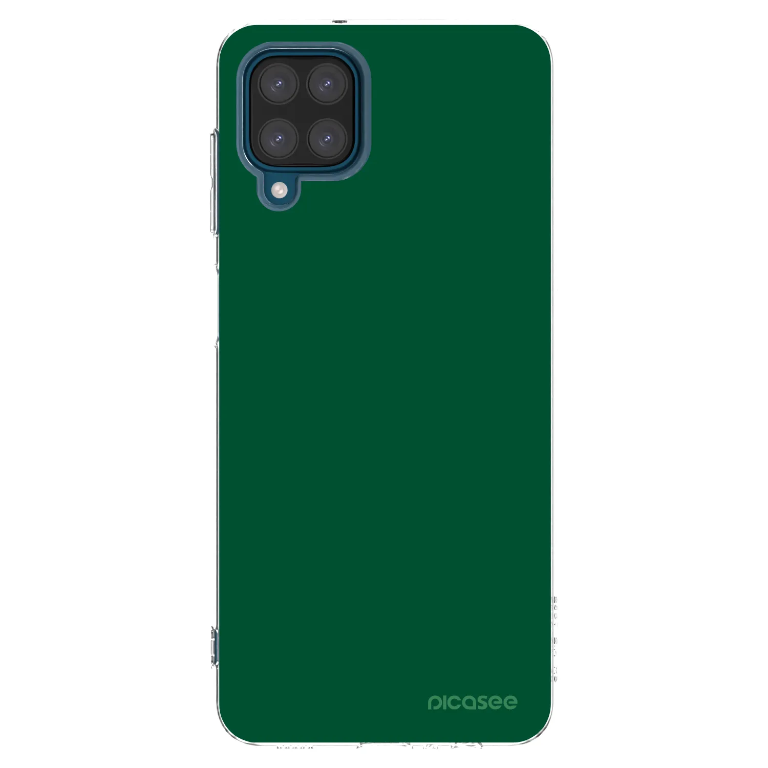 Picasee Samsung Galaxy A12 A125F Hülle - Transparentes Silikon - Green Gleam