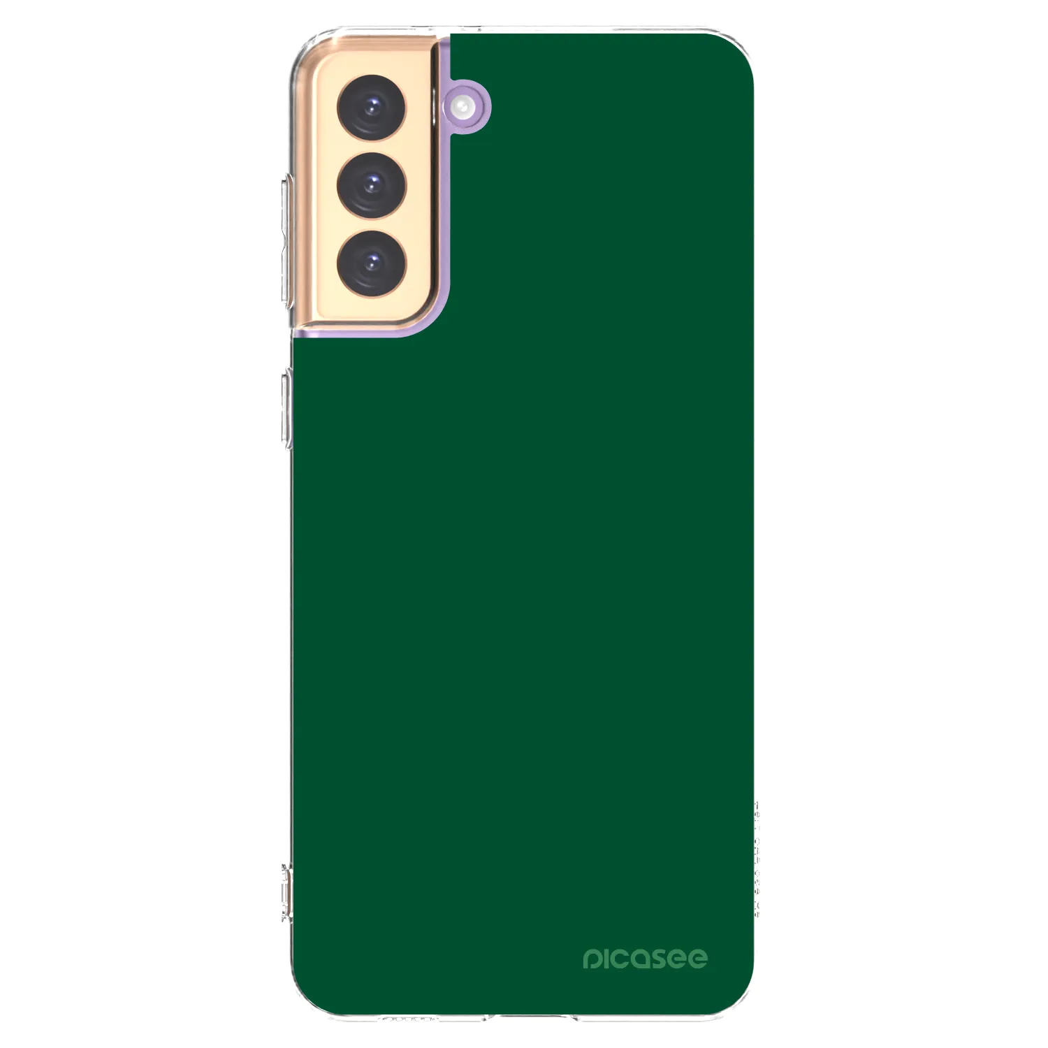 Picasee Samsung Galaxy S21+ 5G G996F Hülle - Transparentes Silikon - Green Gleam