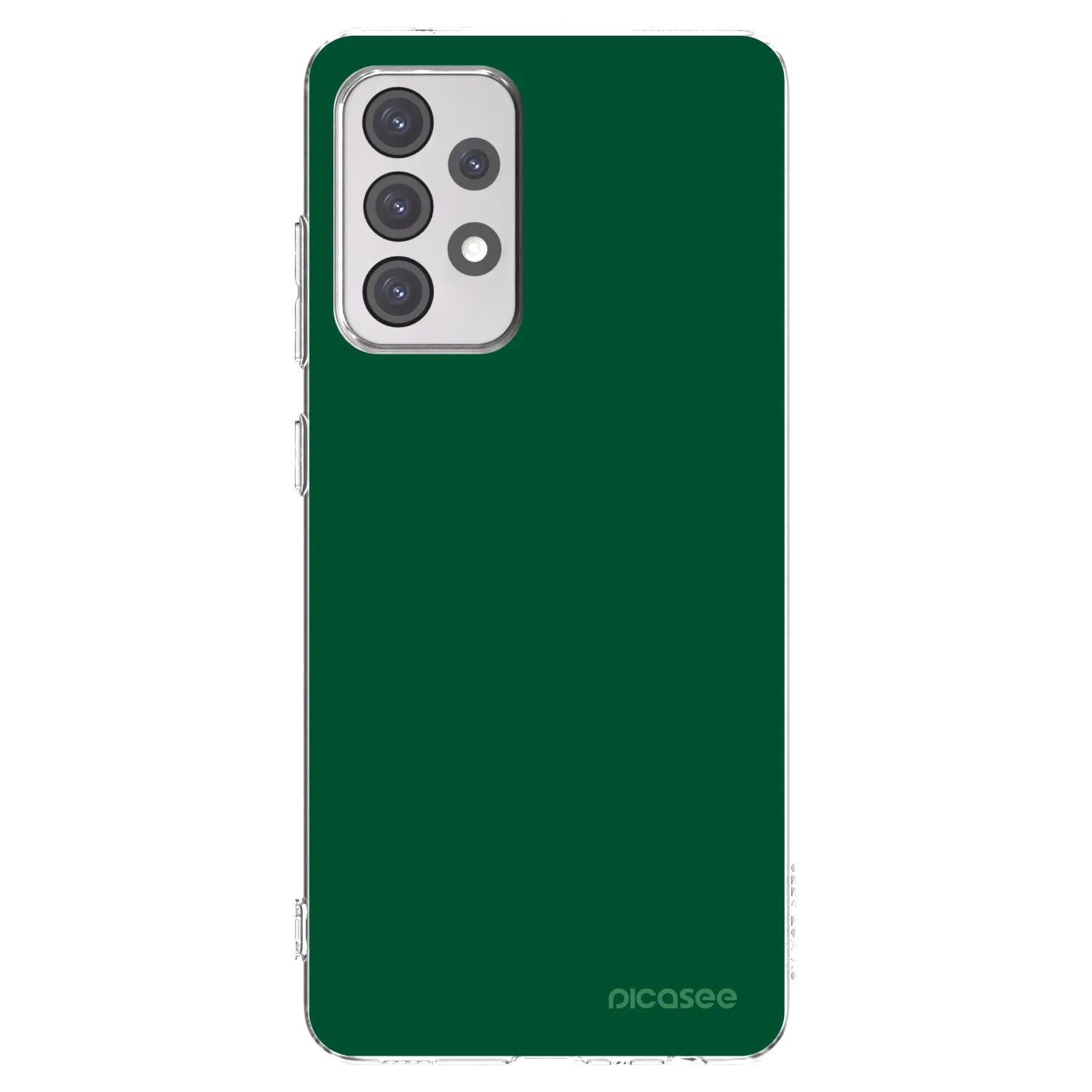 Picasee Samsung Galaxy A52 5G A525F Hülle - Transparentes Silikon - Green Gleam