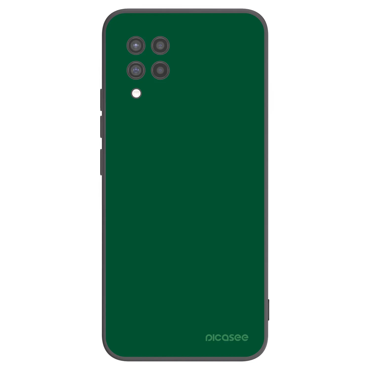 Picasee Samsung Galaxy A42 A426B Hülle - Schwarzes Silikon - Green Gleam