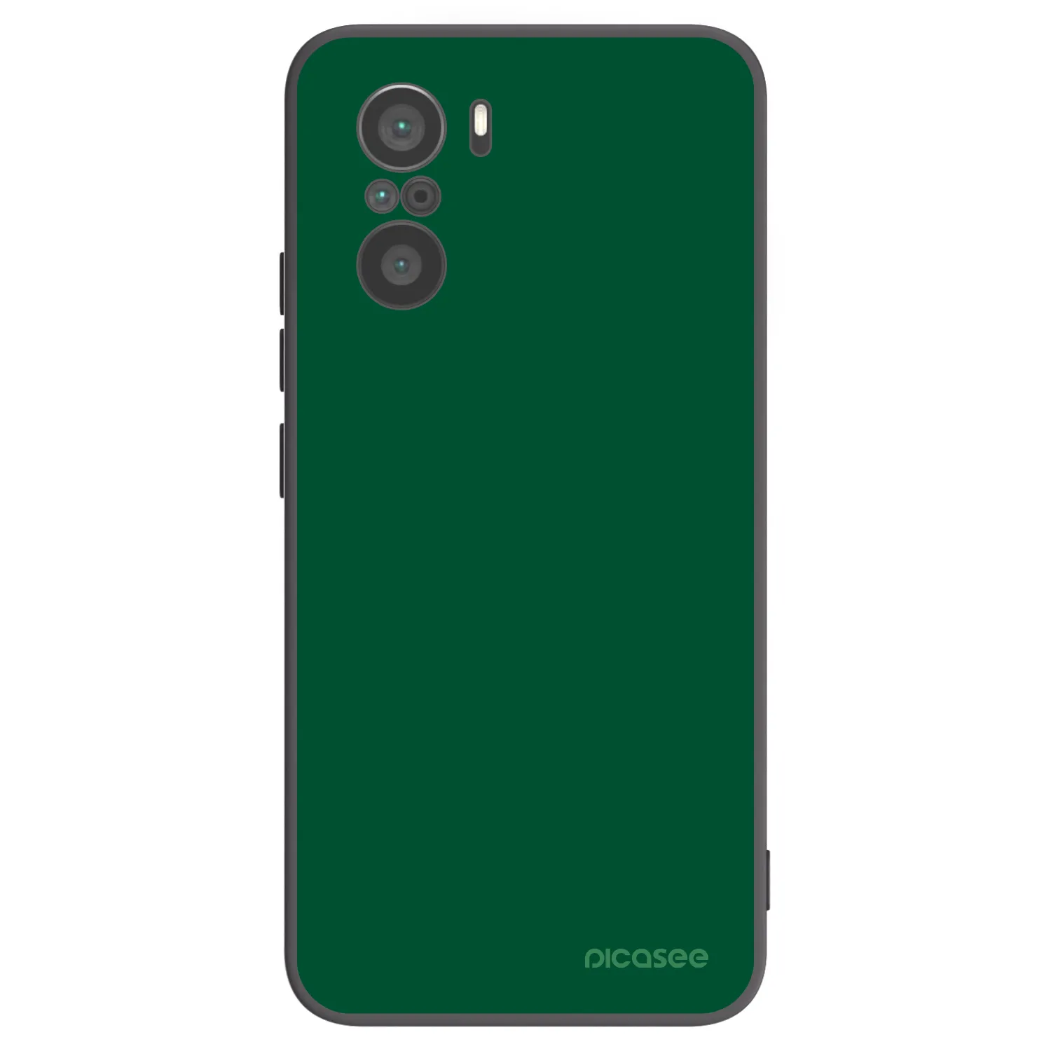 Picasee Xiaomi Poco F3 Hülle - Schwarzes Silikon - Green Gleam