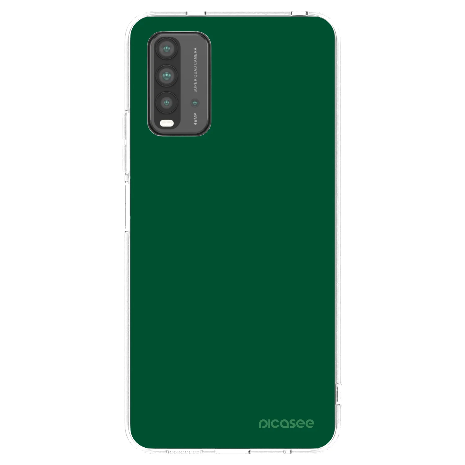 Picasee Xiaomi Redmi 9T Hülle - Transparentes Silikon - Green Gleam