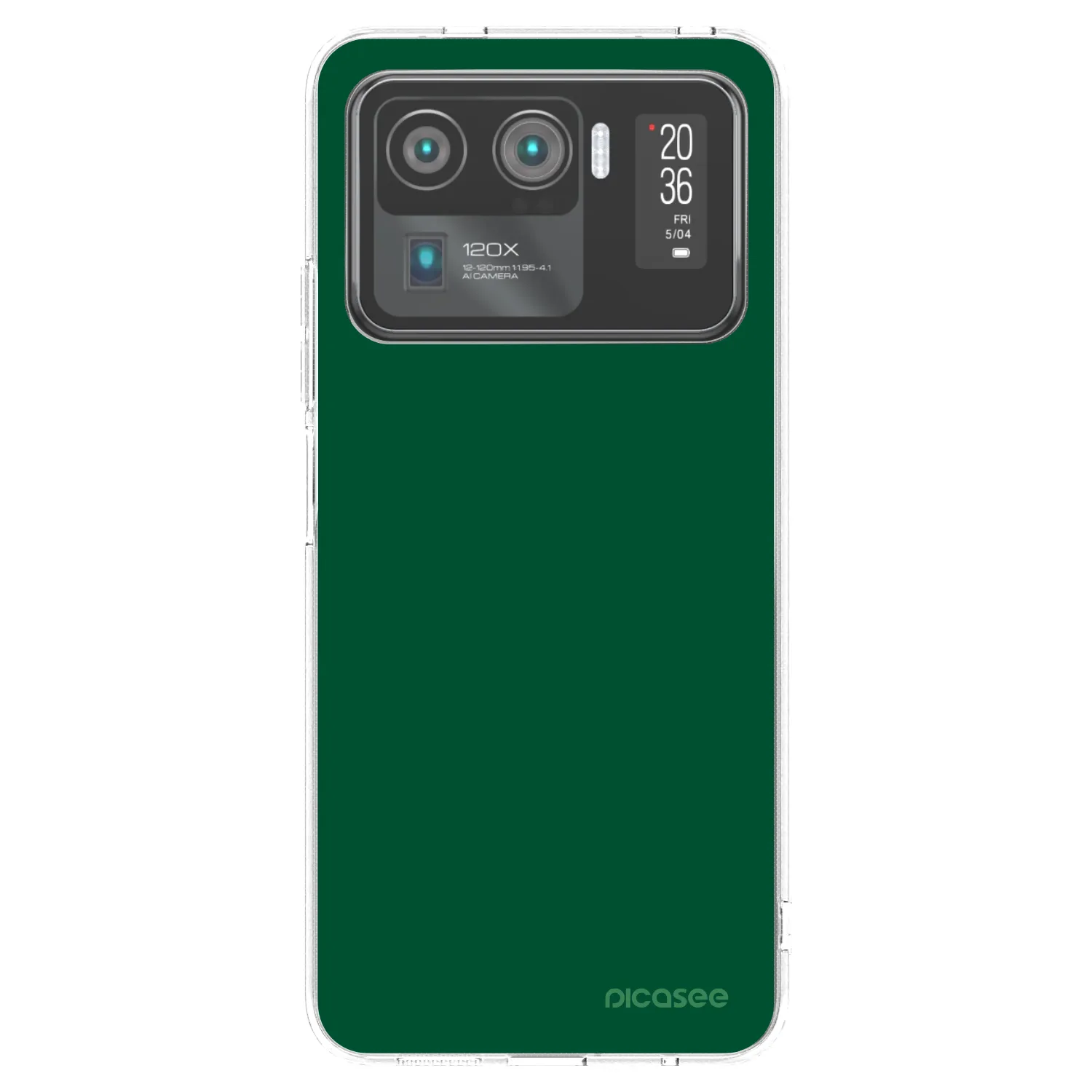 Picasee Xiaomi Mi 11 Ultra Hülle - Transparentes Silikon - Green Gleam