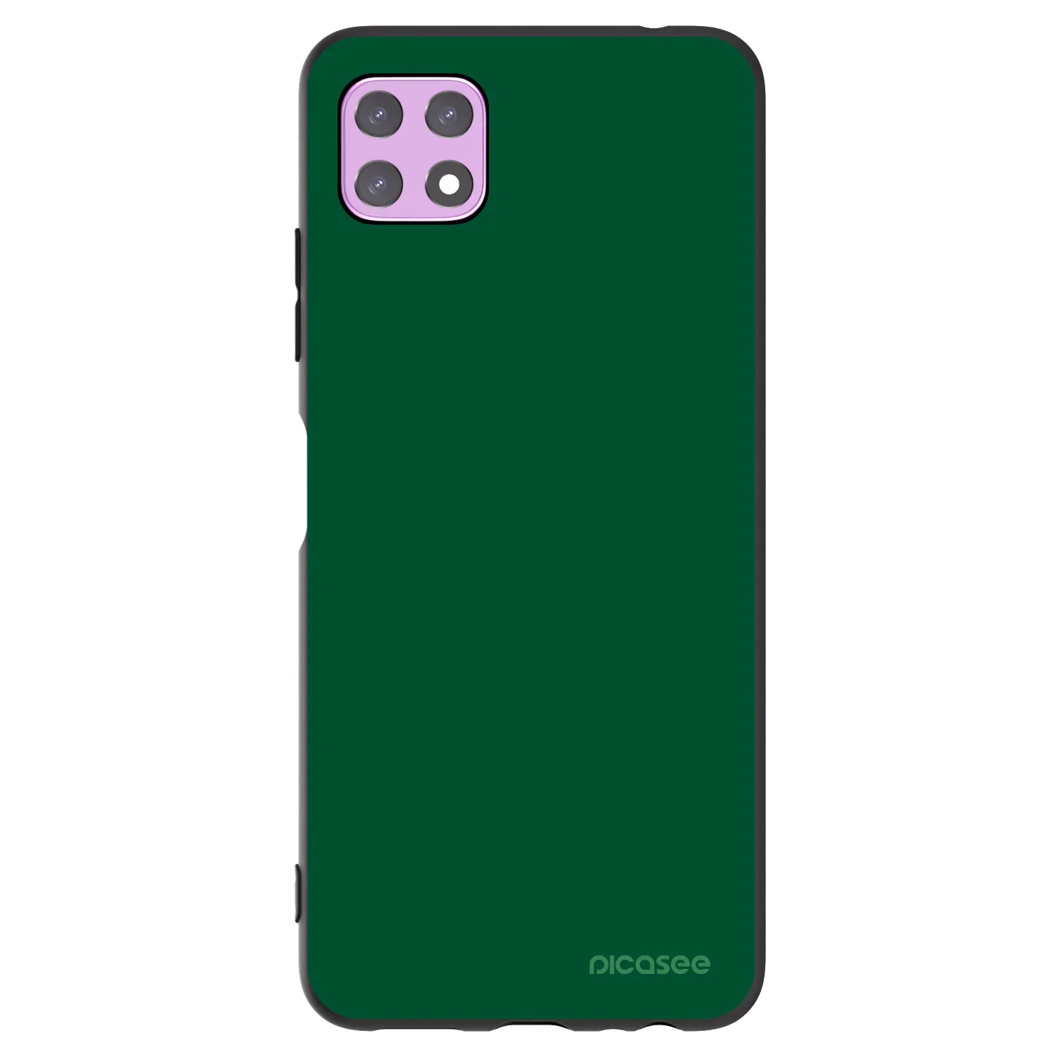 Picasee Samsung Galaxy A22 A226B 5G Hülle - Schwarzes Silikon - Green Gleam