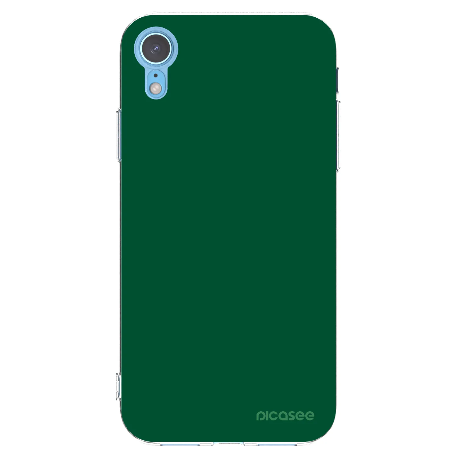 Picasee Apple iPhone XR Hülle - Transparentes Silikon - Green Gleam
