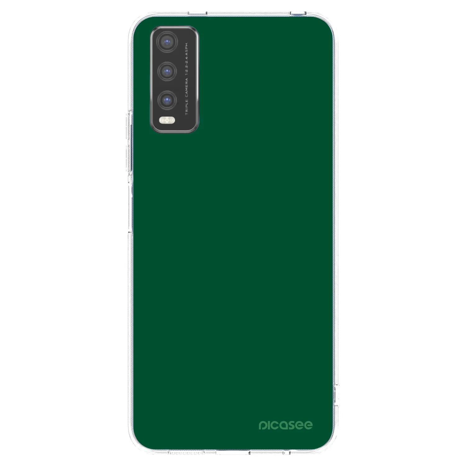 Picasee Vivo Y20s Hülle - Transparentes Silikon - Green Gleam