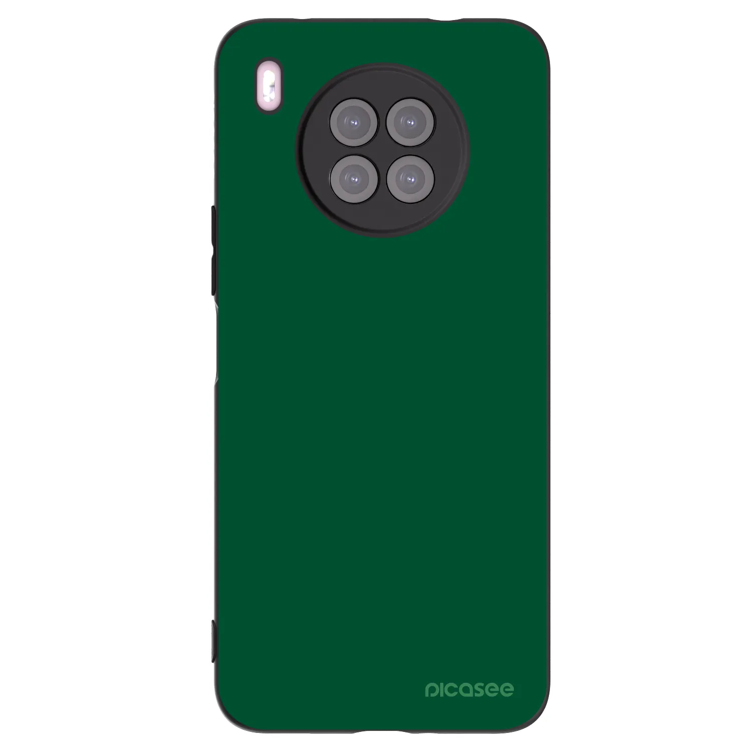 Picasee Huawei Nova 8i Hülle - Schwarzes Silikon - Green Gleam