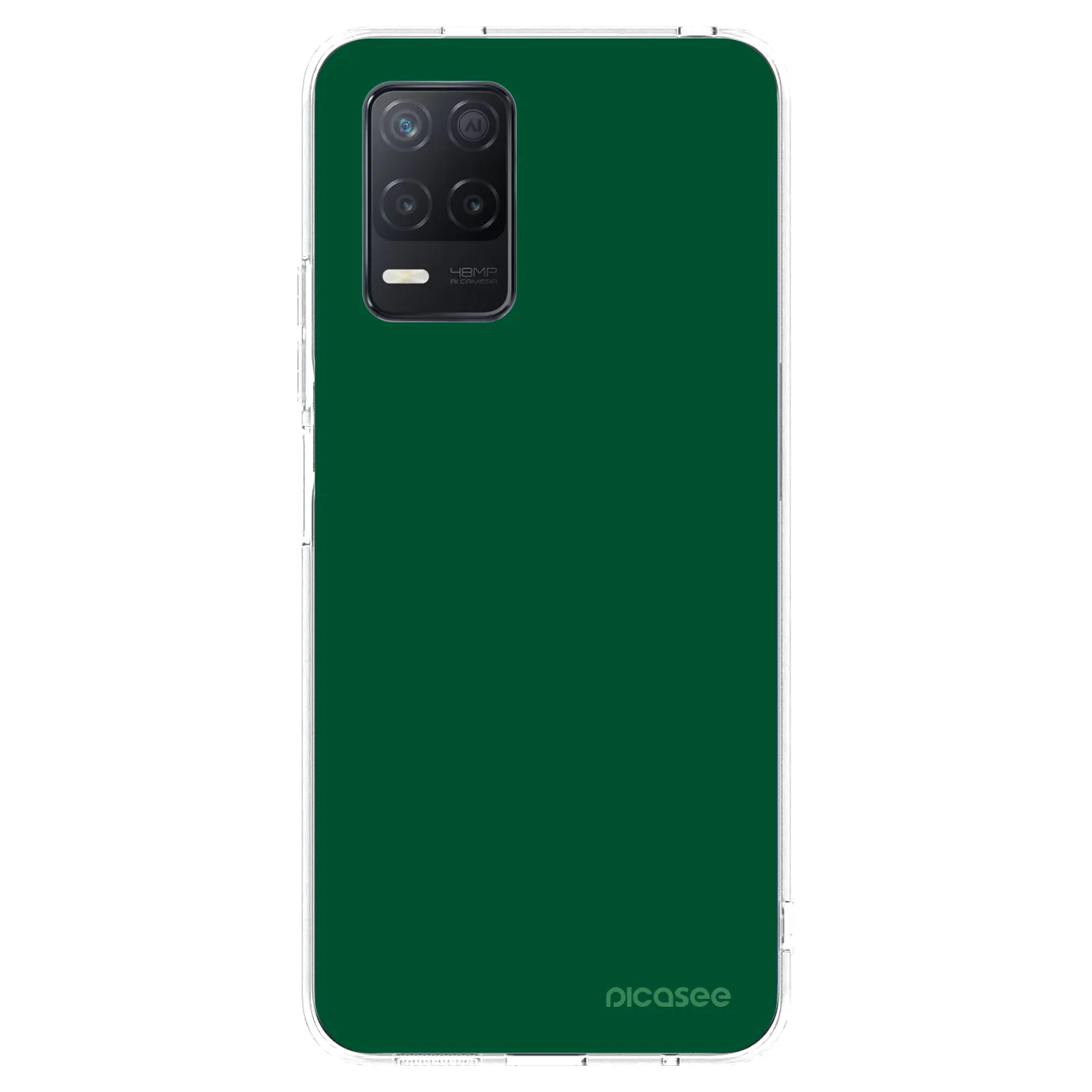 Picasee Realme 8 5G Hülle - Transparentes Silikon - Green Gleam